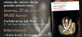 Encuentro de Halloween, en Madrid: EL TERROR EN LA LITERATURA RUSA